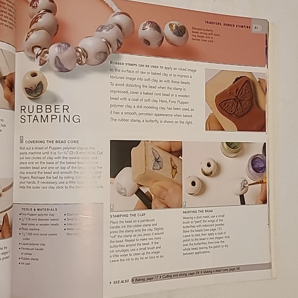 Making Polymer Clay Beads Step Book By Step Book By Carol Blackburn Jewelry - Picture 14 of 16